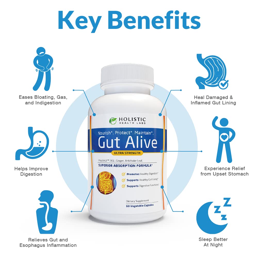 Gut Alive - Ultra Strength Digestive Support Supplement