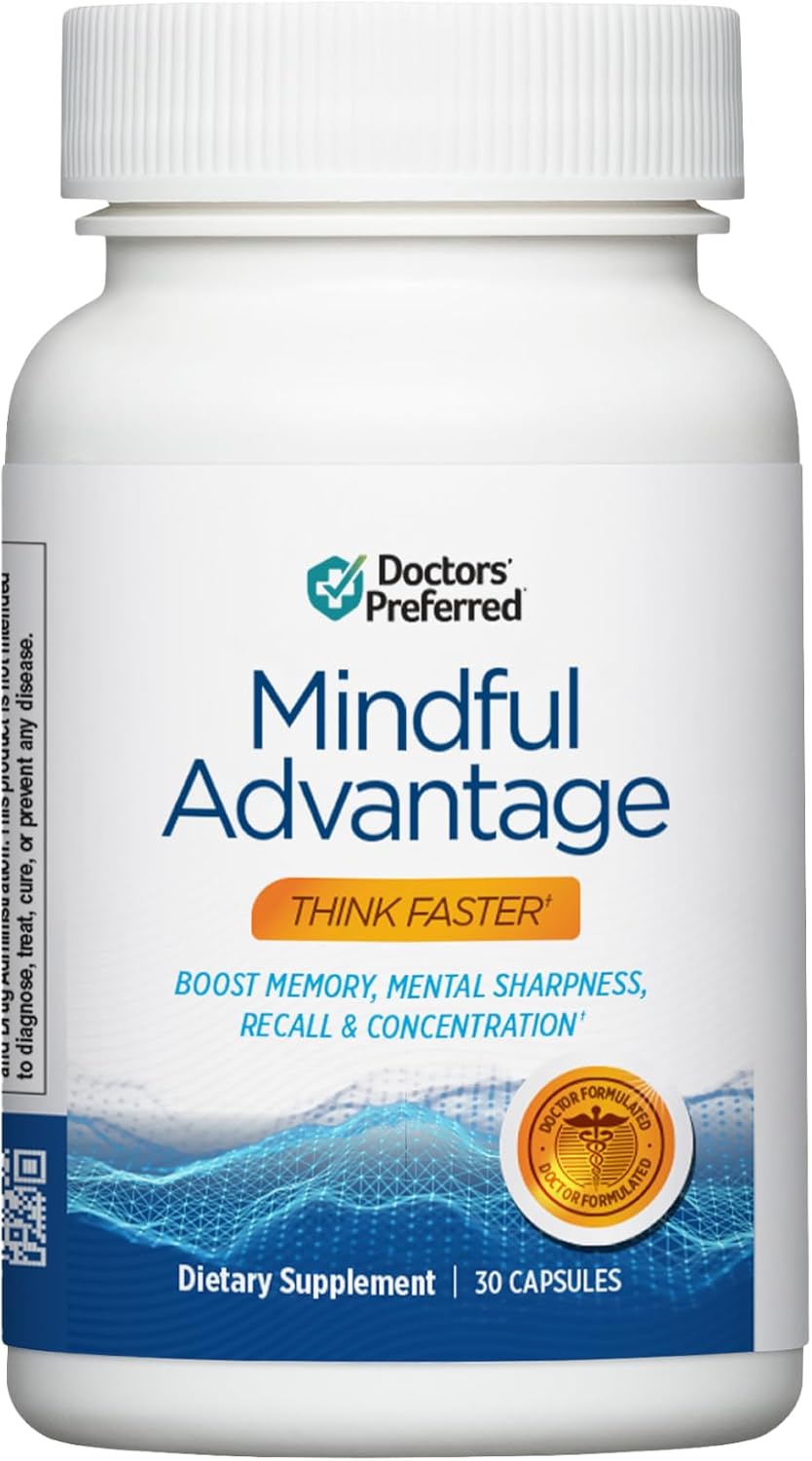 Mindful Advantage Brain Supplements for Memory and Focus 30 Capsules
