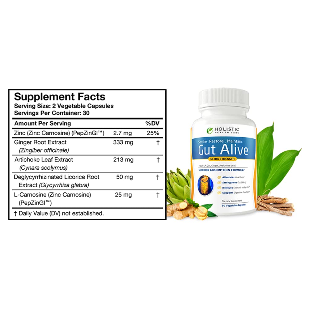 Gut Alive - Ultra Strength Digestive Support Supplement