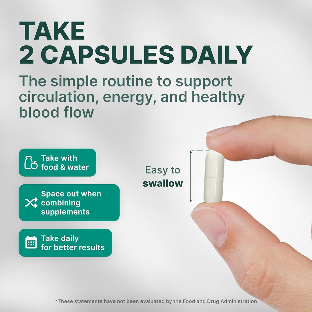 Nature's Pure Blend Nitric Oxide Supplements for Men – L-Arginine L-Citrulline – Heart Support & Flow Circulation Booster – 1500MG L Arginine and L Citrulline, Preworkout, Bodybuilding