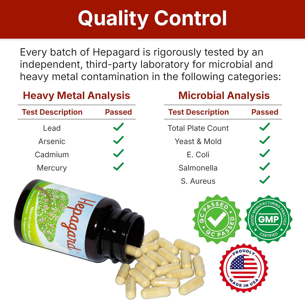 Hepagard - Natural Liver Support Supplement with N-Acetyl Cysteine (NAC) - Non-GMO, Vegan, Gluten-Free