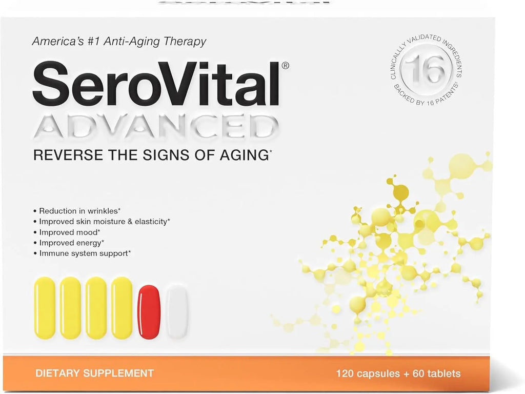 Serovital Advanced for Women - Anti-Aging Supplement for Women - HGH Supplements for Women - Skin Benefits, Energy, and Sleep - 30 Servings - Jia Sales