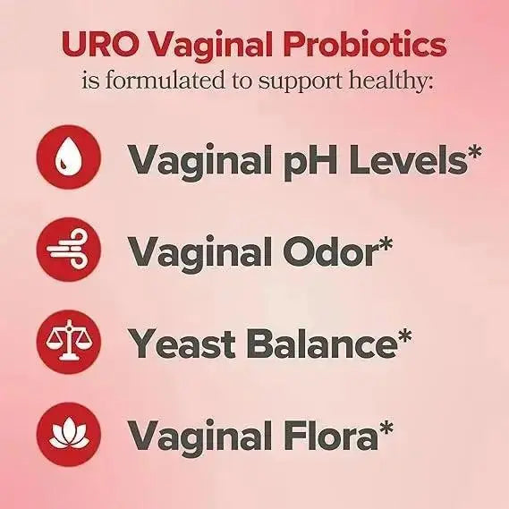 URO Women Probiotics Capsules for Women pH Balance with Prebiotics & Lactobacillus Probiotic Blend - Women's Vaginal Health Supplement - Promote Healthy Vaginal Odor & Vaginal Flora, 60 Count (Pack of 1) - Jia Sales