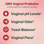URO Women Probiotics Capsules for Women pH Balance with Prebiotics & Lactobacillus Probiotic Blend - Women's Vaginal Health Supplement - Promote Healthy Vaginal Odor & Vaginal Flora, 60 Count (Pack of 1) - Jia Sales